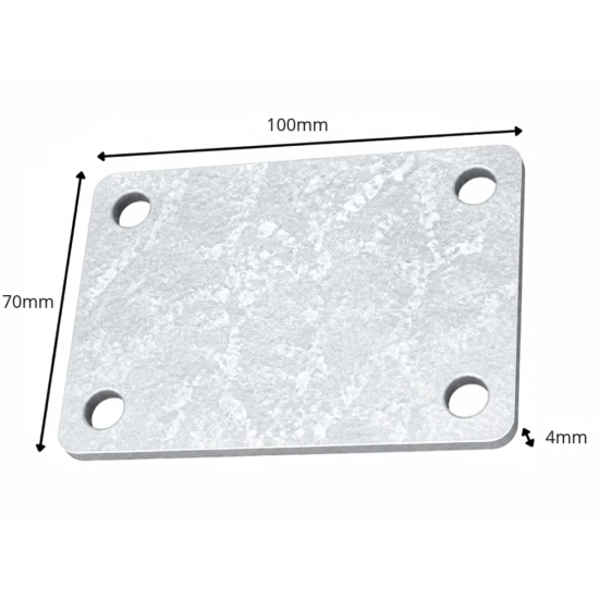 Blacha montażowa 100x70x4mm OCYNK